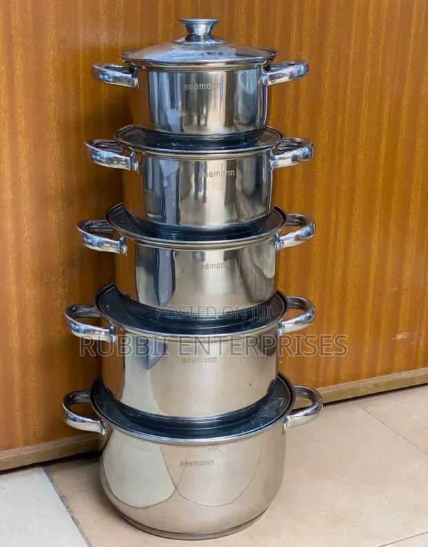 Seeman 5-Piece Cooking Pot Set - 1