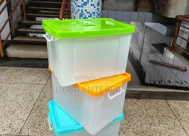 Square Plastic Container (1PC) - 1