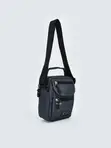 Men's Zippered Shoulder Bag - Grey - 1