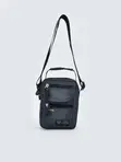 Men's Zippered Shoulder Bag - Grey - 2