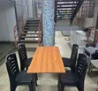 Foldable Table + 4 Black Chairs - 2