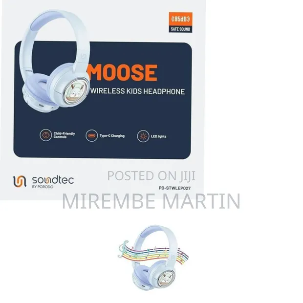 Soundtec Moose Wireless Kids Headphones - Multicolor - 1