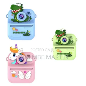 Kids Instant Print Dinosaur Camera - Multicolor