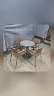1 Small Round Table + 4 Rattan Chairs - 2