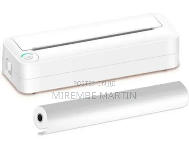 Portable Wireless Thermal Printer with Paper Roll - 1