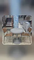 1 Small Round Table + 2 Rattan Chairs - 2