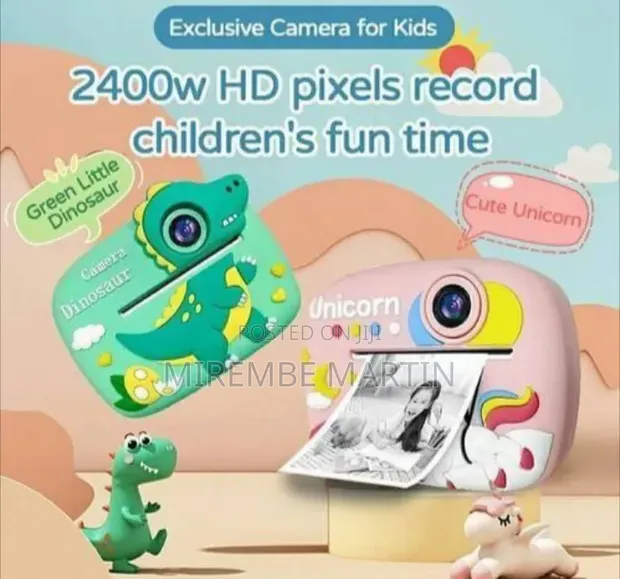 Playful Dinosaur Instant Print Digital Camera for Kids - 1