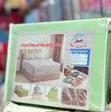 Green Fitted Bedsheet Set with Pillowcases - 2