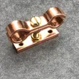 Pure Copper Metallic Saddle Clips - 2