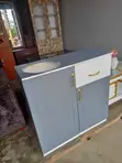 Gray and White Gas Cabinet - 2
