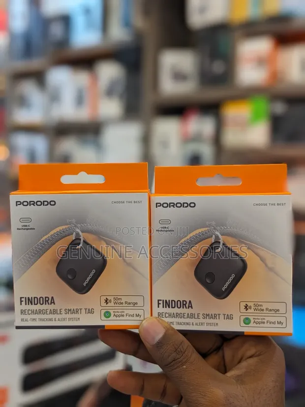 Porodo Findora Rechargeable Smart Tag with Real-Time Tracking - 1