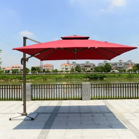 3-Meter Square Cantilever Offset Patio Umbrella - 1