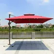 3-Meter Square Cantilever Offset Patio Umbrella - 1