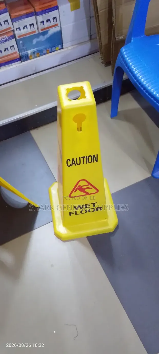 Wet Floor Caution Sign (Cone) - 1