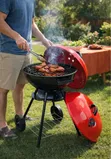 Portable Red Kettle Trolley BBQ Charcoal Grill - 2