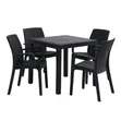 Dallas Anthracite Square Dining Table Set - 2