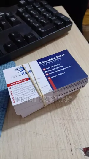 Company Business Cards - Single Sided Design & Print