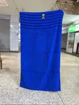 Large Royal Blue 100% Cotton Bath Towel - 3