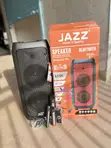 Jazz Portable Rechargeable Speaker 8" with 2 Microphones - 2