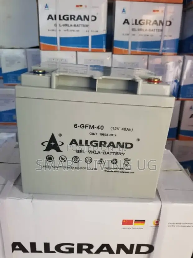40Ah Allgrand Gel Deep Cycle Battery for Solar - 1