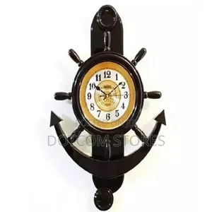 Anchor Pendulum Wall Clock - Brown/Black