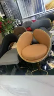 Modern Camel Faux-Leather Bar Stool - 2
