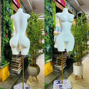 Curvy Female Torso Mannequin - Glossy White