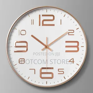 12 Inch Rose Gold Digital Wall Clock