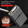 Electric Lighter Cigarette Case - 2