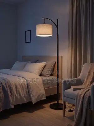 Contemporary Arc Floor Lamp with Marble Base