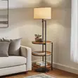 Multi-Functional Floor Lamp with Storage Shelf/Side Table - 2