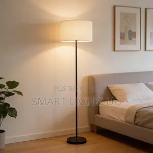 Simple Fabric Shade Floor Lamp