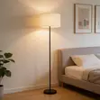 Simple Fabric Shade Floor Lamp - 1