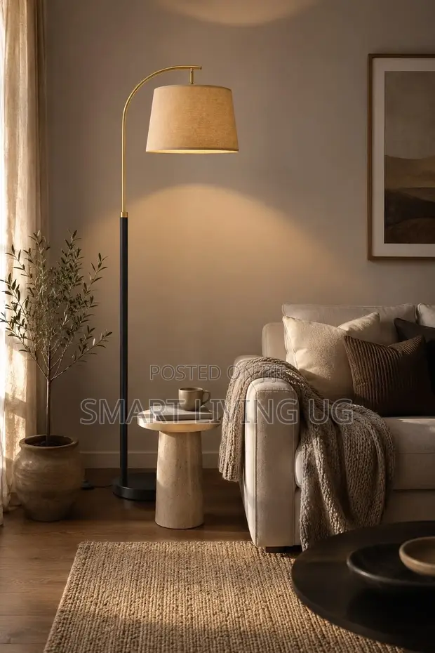 Luxury Floor Lamp - Brushed Gold Finish - 1