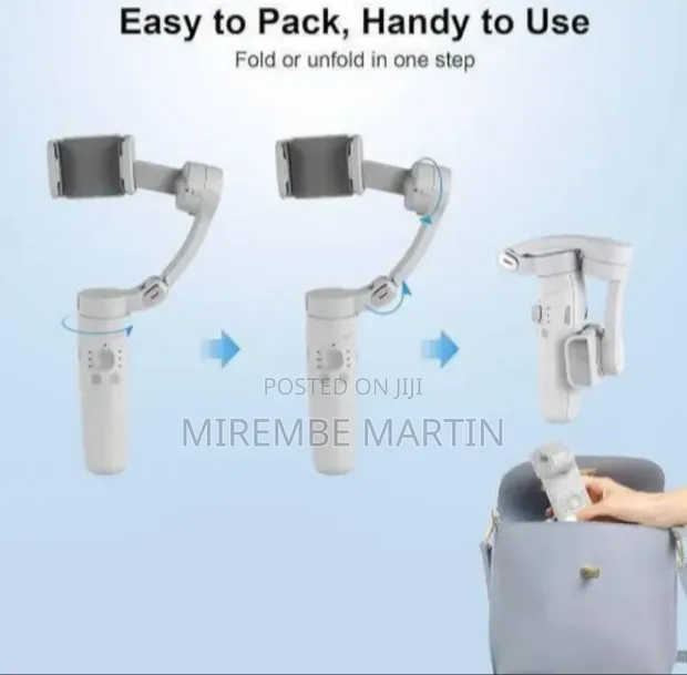 Versatile Smartphone Gimbal Stabilizer with Integrated Tripod - 1