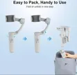 Versatile Smartphone Gimbal Stabilizer with Integrated Tripod - 1