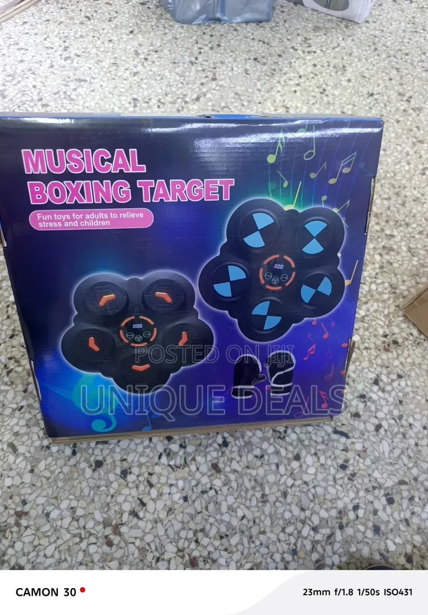 Musical Boxing Target Machine with Bluetooth & LED - 1