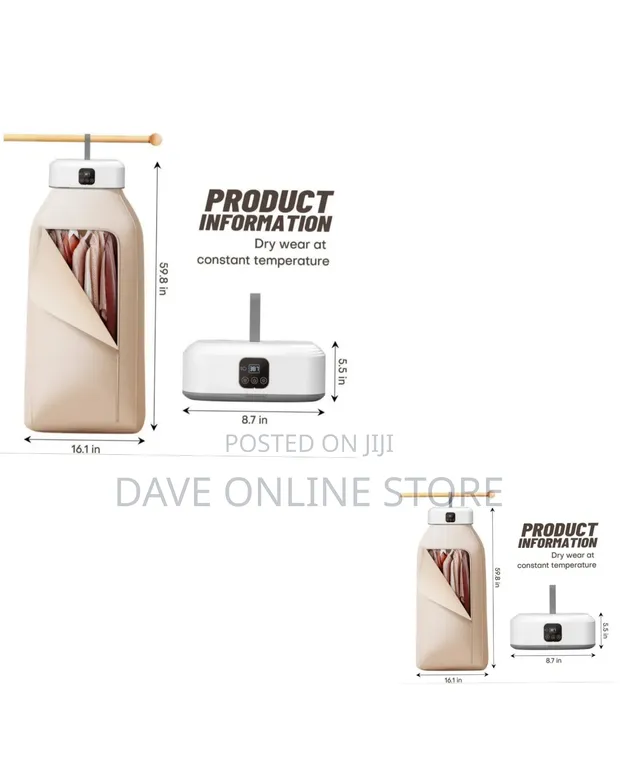 Compact Foldable Portable Electric Clothes Dryer - 1