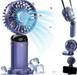 Compact Handheld Fan with Digital Display - 1