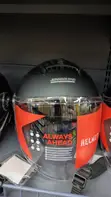JUNHAOLONG Open-Face Motorcycle Helmet - Matte Black - 1