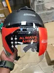 JUNHAOLONG Open-Face Motorcycle Helmet - Matte Black - 2