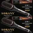 Sokany Electric Hair Straightening and Curling Brush - 2
