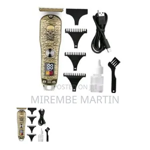 Professional Rechargeable Hair & Beard Trimmer - Gold