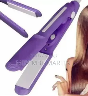 Mini Electric Hair Straightening Iron - Multicolor