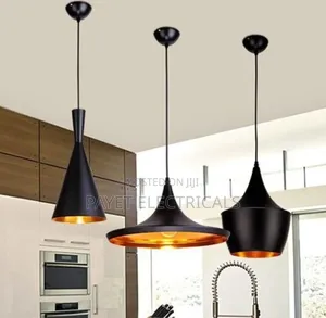 Black Pendant Lampshade with 1m Cable