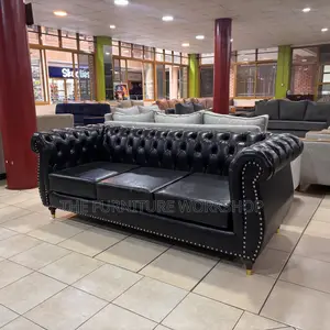 Chesterfield Three-Seater Sofa - Original Leather
