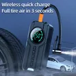 LED Digital Display Wireless Portable Air Pump Inflator - 2
