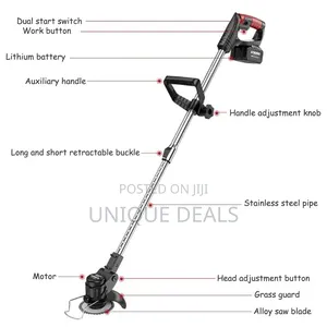 Multifunctional Cordless Lawn Mower with Long Handle