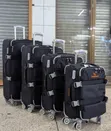 Black Sandy Snow 4-Piece Suitcase Set - 1