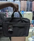 Adams Black Fabric Business and Laptop Briefcase - 2
